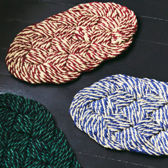 HAY Coco Swirl Deurmat - Groen / Zwart