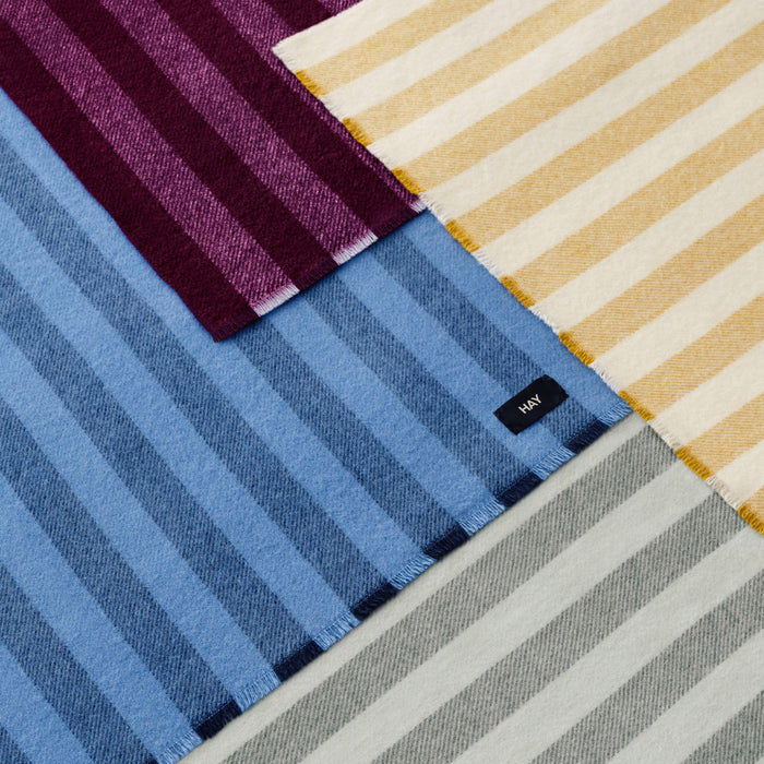 HAY Duo Throw Plaid - Sky Blue