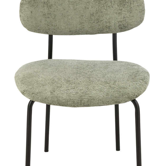 J-Line stoel - textiel|metaal - muntgroen