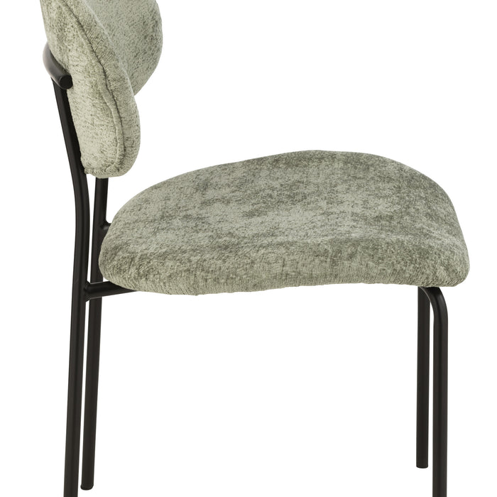 J-Line stoel - textiel|metaal - muntgroen