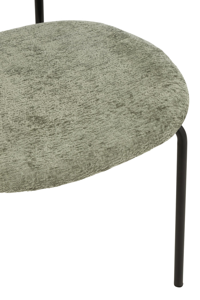 J-Line stoel - textiel|metaal - muntgroen