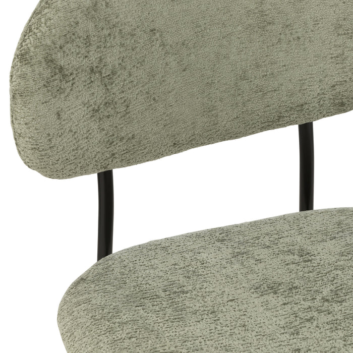 J-Line stoel - textiel|metaal - muntgroen