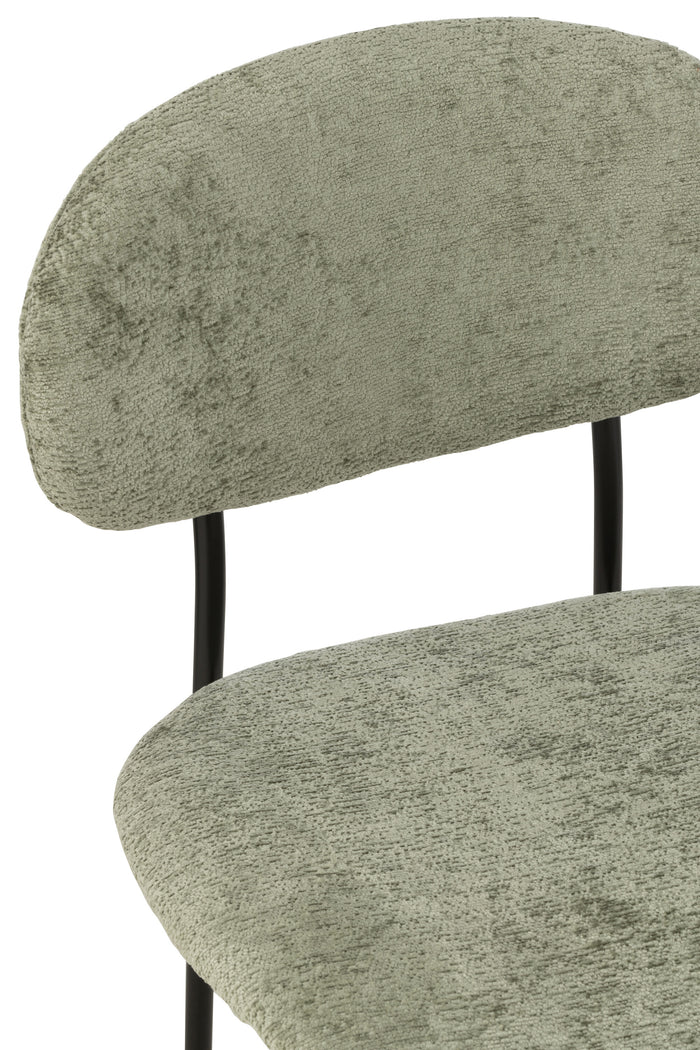 J-Line stoel - textiel|metaal - muntgroen