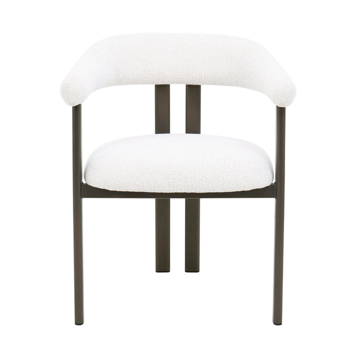 DÉJA Living - Eetkamerstoel - Stof - Beige|Brons - Odense - Set van 2