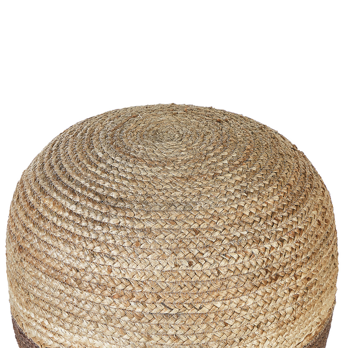 Beliani - DUKI - Poef - Natuurlijk|Bruin - 50 cm - Jute