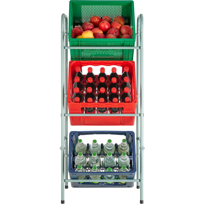 tectake® Rek voor 3 drankkratten