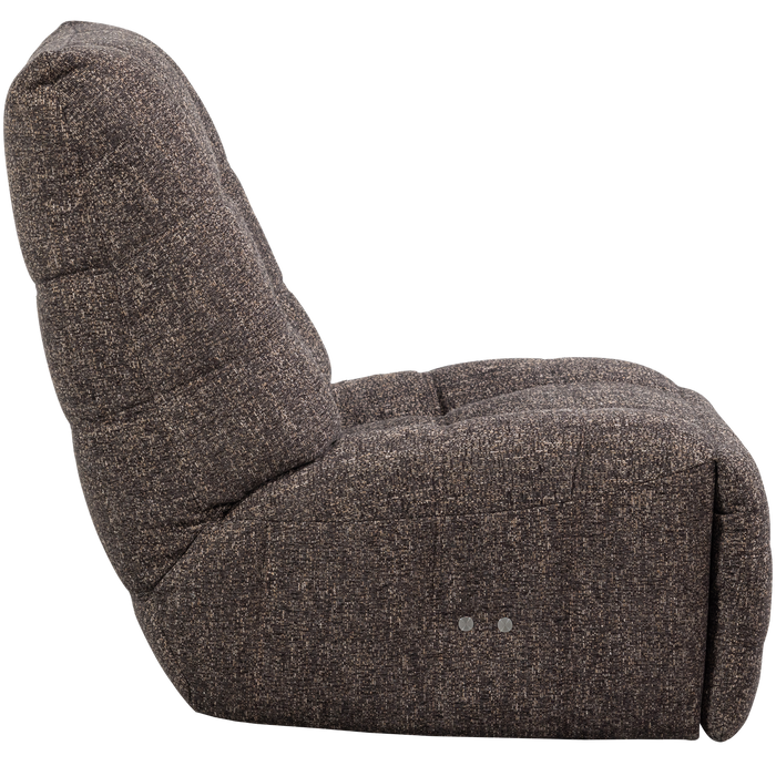 WOOOD Hein Relaxfauteuil Elektrisch - Geweven stof - Antraciet|Bruin