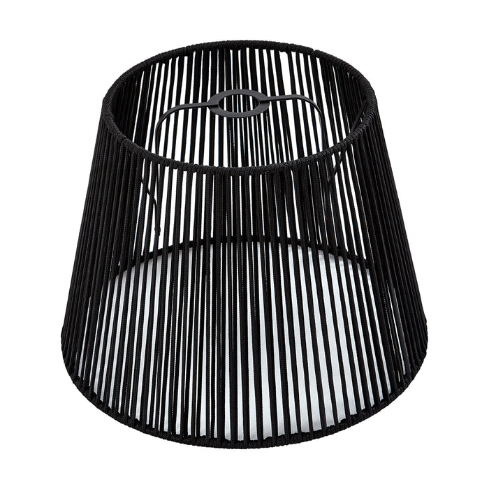 QAZQA Buiten lampenkap met zwart touw IP54 40|28|30 - Jayla