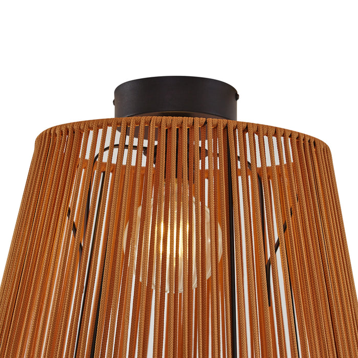 QAZQA Japandi buiten plafondlamp met oranje touw IP54 - Jayla