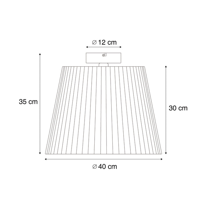 QAZQA Japandi buiten plafondlamp met beige touw IP54 - Jayla