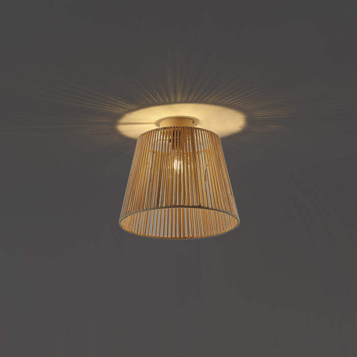 QAZQA Japandi buiten plafondlamp met beige touw IP54 - Jayla