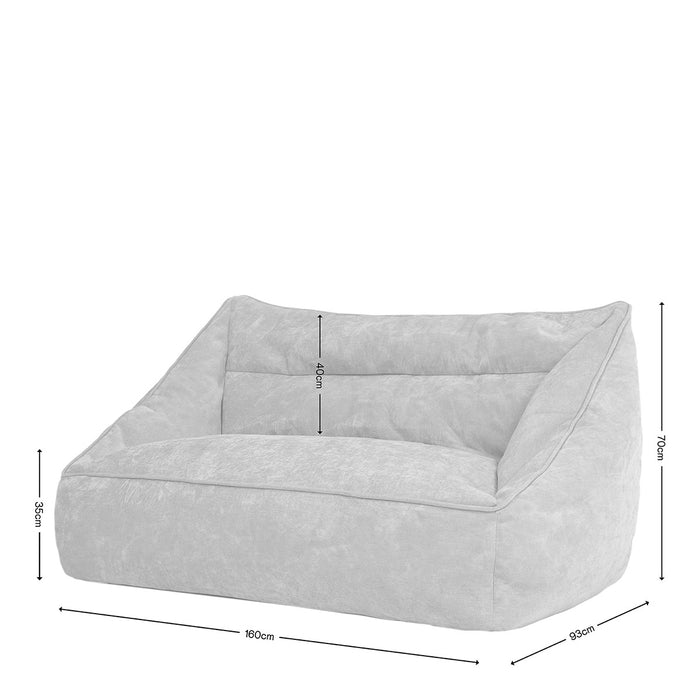 icon Cecilia 2-zitsbank - Zitzak - Chenille - Beige