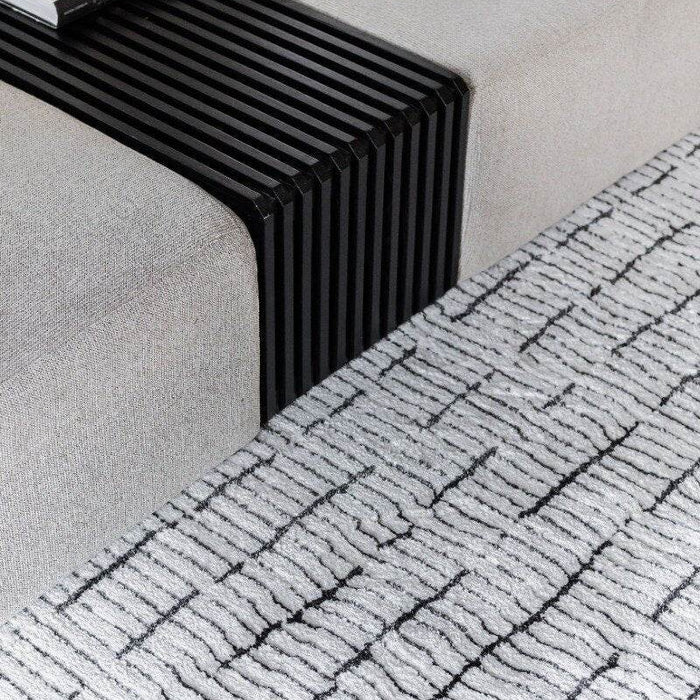 Interieur05 Vloerkleed Rectangle Creme wit|Zwart - 200 x 290 cm