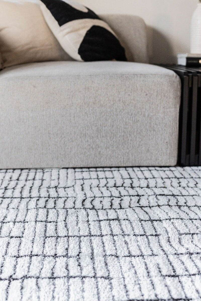 Interieur05 Vloerkleed Rectangle Creme wit|Zwart - 200 x 290 cm