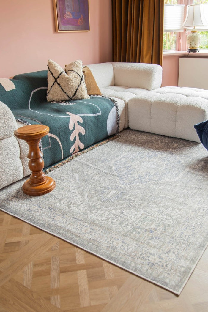 Interieur05 Vintage vloerkleed Ethel Groen|Blauw - 290 x 200 cm