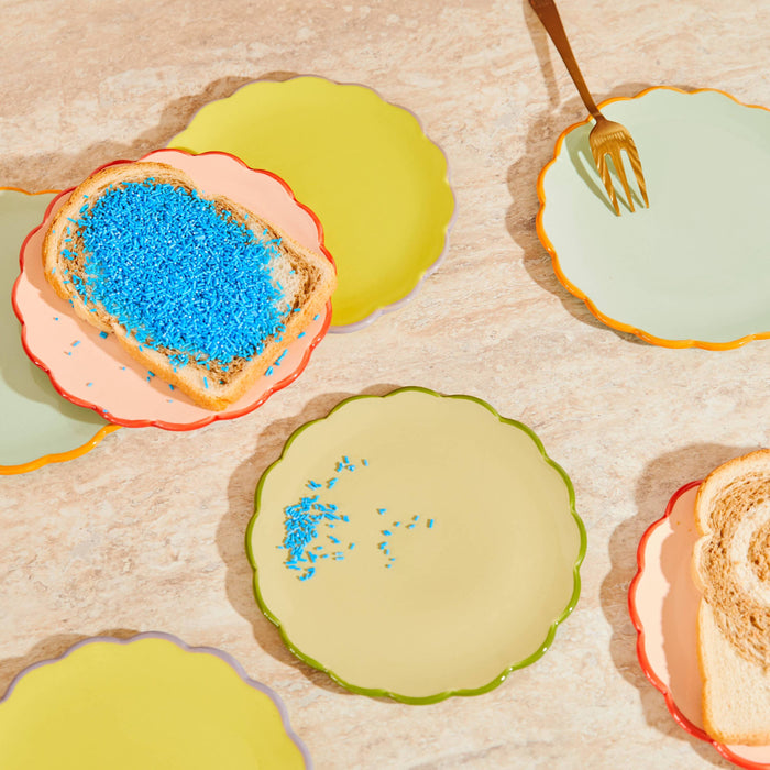 Urban Nature Culture Good Morning Gebaksbord Sculpted - Celadon - 4 st.