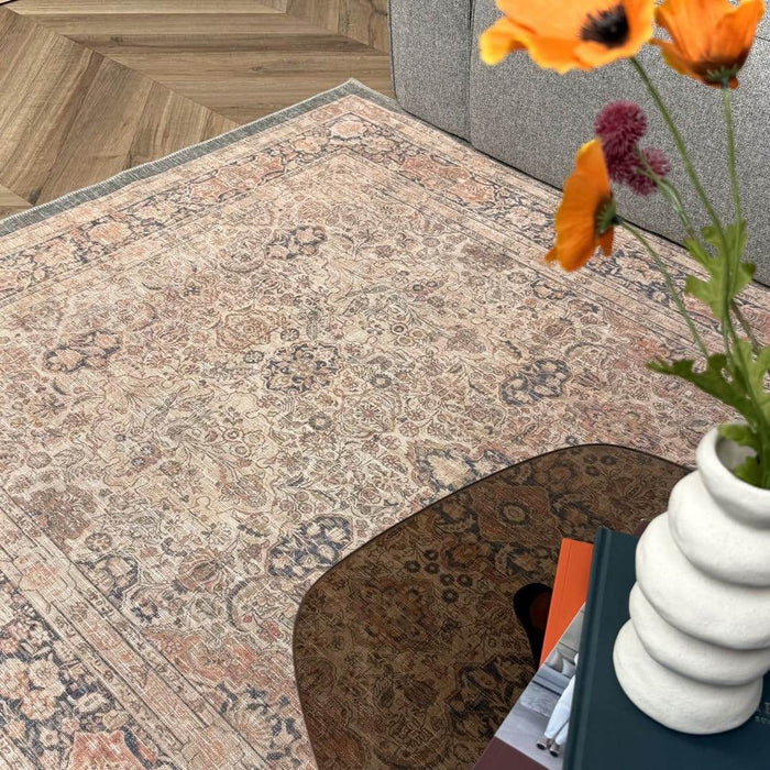 Interieur05 Vintage vloerkleed Sybil Groen|Beige - 230 x 160 cm