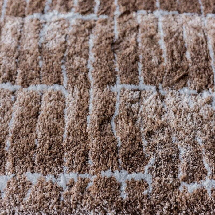 Interieur05 Vloerkleed Rectangle Bruin|Wit - 160 x 230 cm