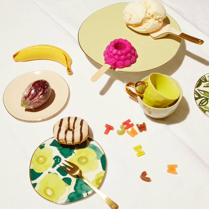 Urban Nature Culture Good Morning Gebaksbord - Floral Art Limelight - 4 st.