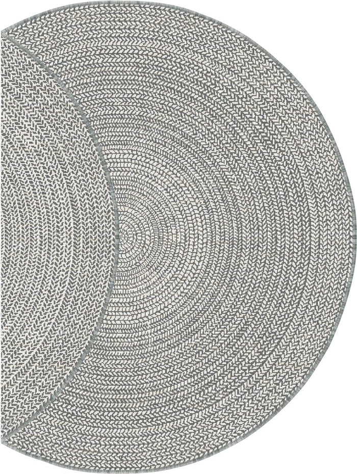 Rond buitenkleed Solid grijs - Interieur05 - 200 x 200 cm