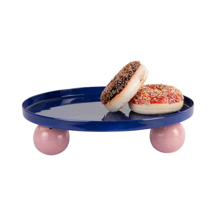 present time - Tray Double Funky Round Large