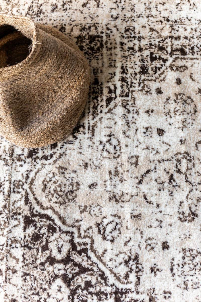 Interieur05 Vintage vloerkleed Arya bruin|beige - 275 x 185 cm