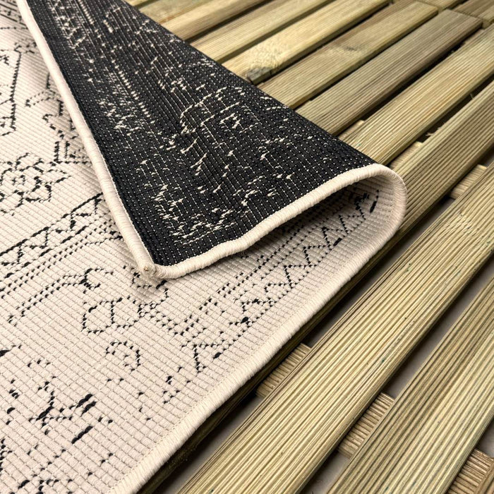 Buitenkleed Nova zwart|wit - Interieur05 - 200 x 290 cm