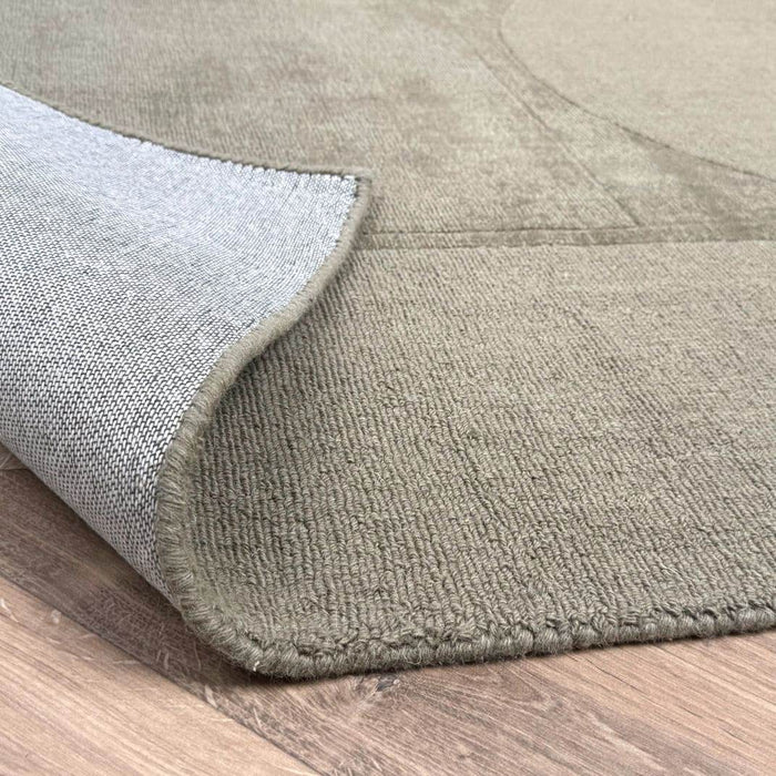 Wollen vloerkleed Twig groen - Interieur05 - 240 x 340 cm