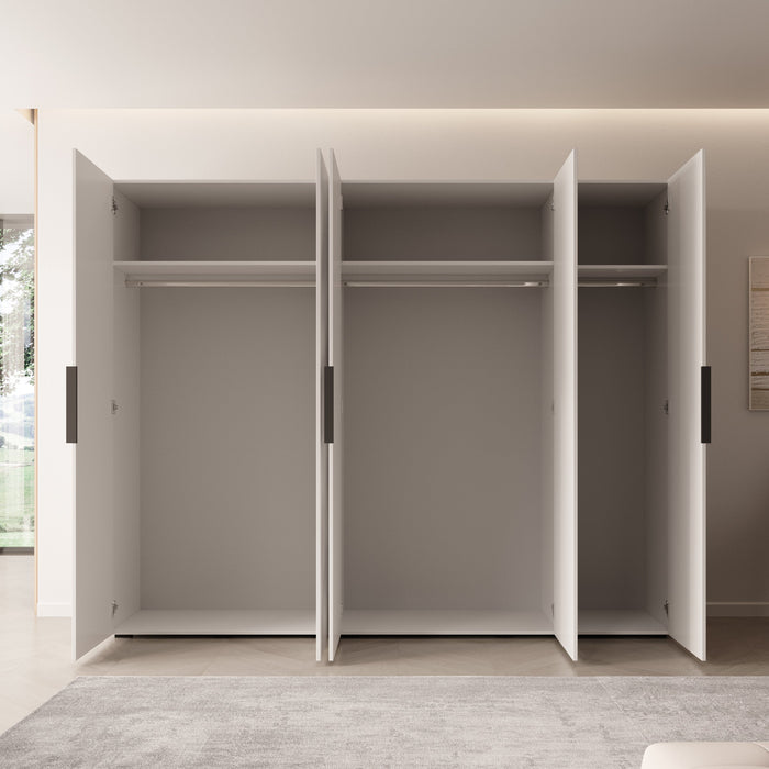 Meubella - Kledingkast Marquesa - Wit - 250 cm