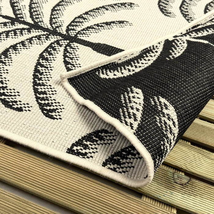 Buitenkleed Oase zwart|wit - Interieur05 - 240 x 340 cm