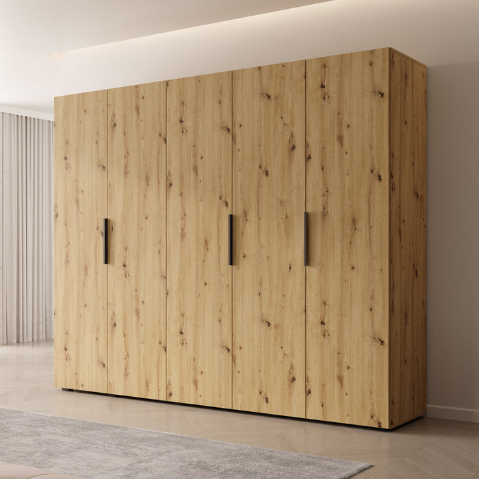 Meubella - Kledingkast Marquesa - Eiken - 250 cm