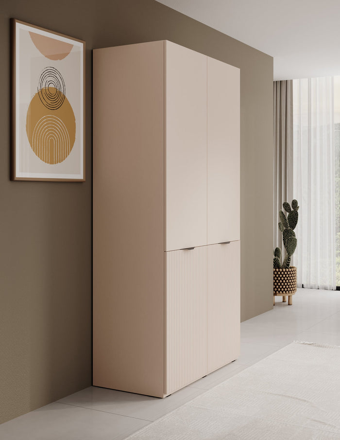 Meubella - Kledingkast Shelton - Beige - 101 cm