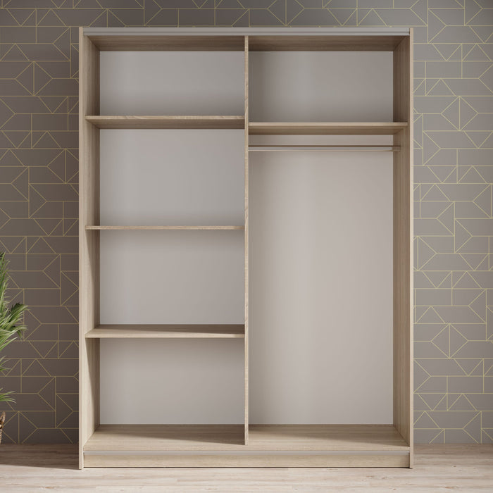 Meubella - Kledingkast Ganaro - Eiken - 150 cm