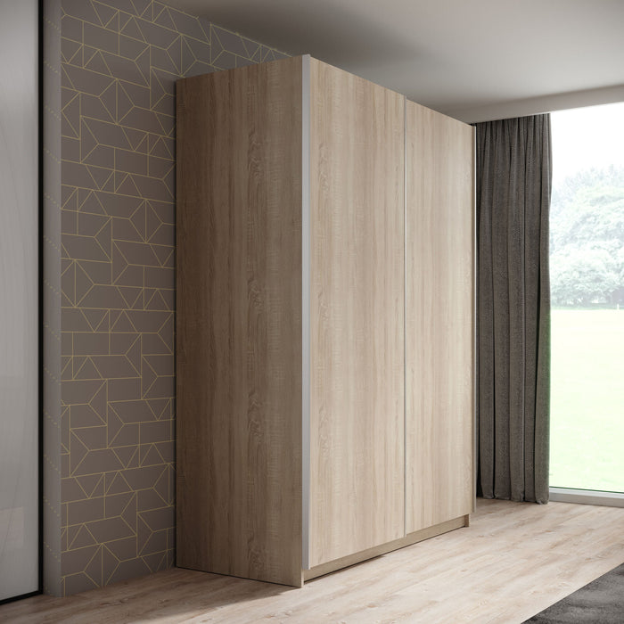 Meubella - Kledingkast Ganaro - Eiken - 150 cm