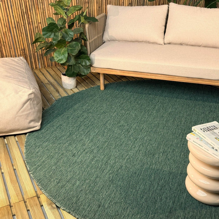 Rond buitenkleed Tone groen - Interieur05 - 200 x 200 cm