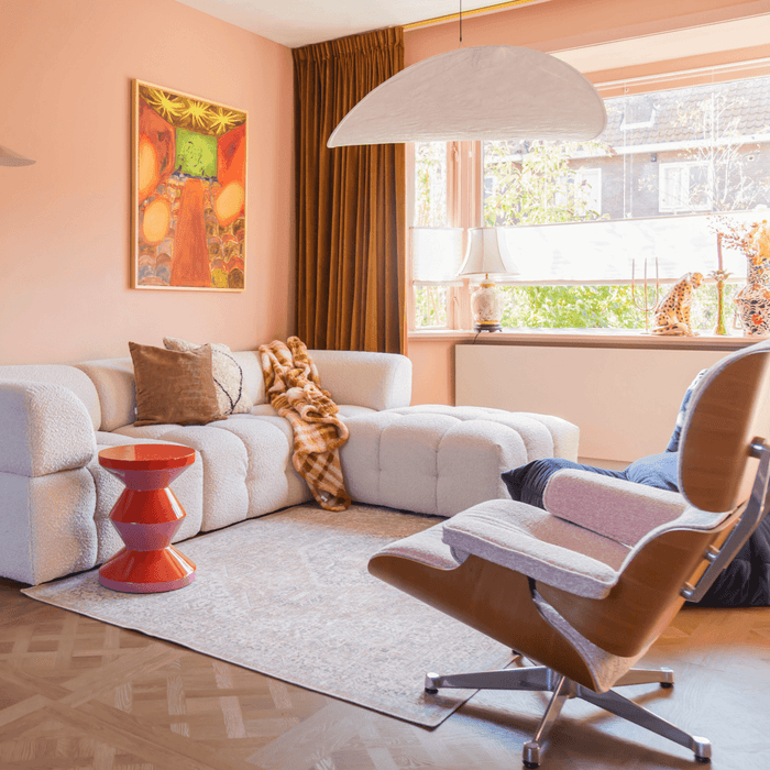 Interieur05 Vintage vloerkleed Ethel Bruin - 230 x 160 cm