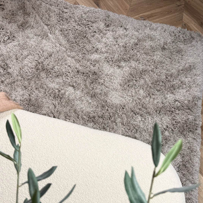 Hoogpolig vloerkleed Nika zand polyester - Interieur05 - 340 x 240 cm