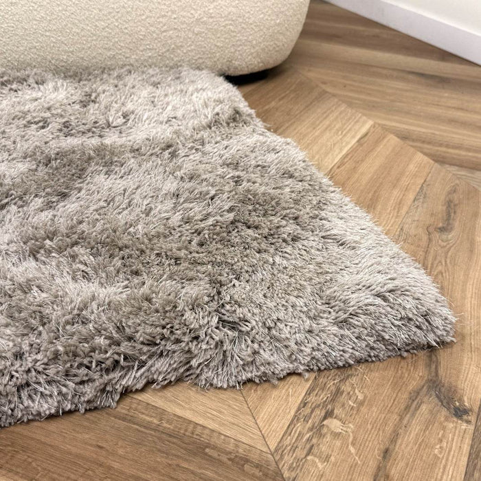 Hoogpolig vloerkleed Nika zand polyester - Interieur05 - 340 x 240 cm