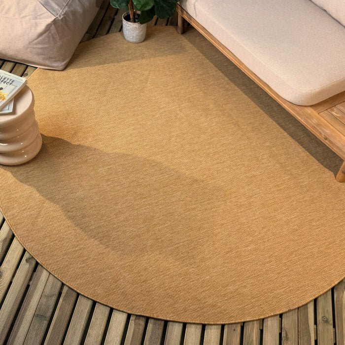 Rond buitenkleed Tone geel|okergeel - Interieur05 - 240 x 240 cm