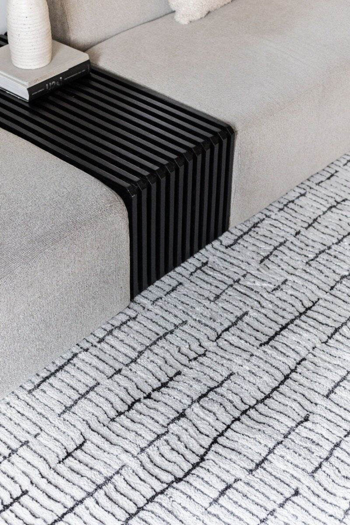 Interieur05 Vloerkleed Rectangle Creme wit|Zwart - 160 x 230 cm