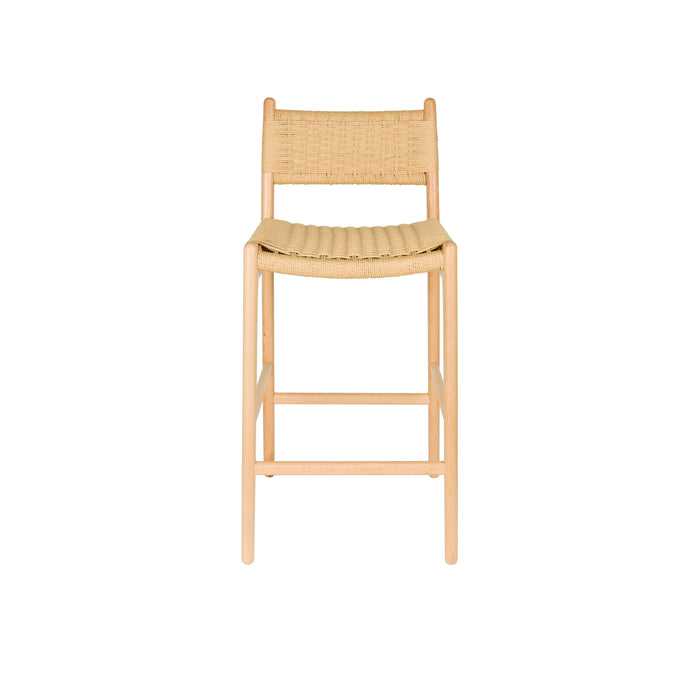 Dutchbone Cecile Counter| Barkruk met Rugleuning 67,50 cm Hout Naturel