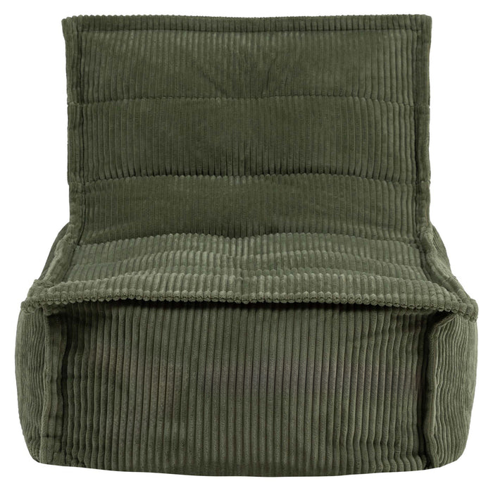 icon Dolce Lounge Zitzak - Ribfluweel - Saliegroen