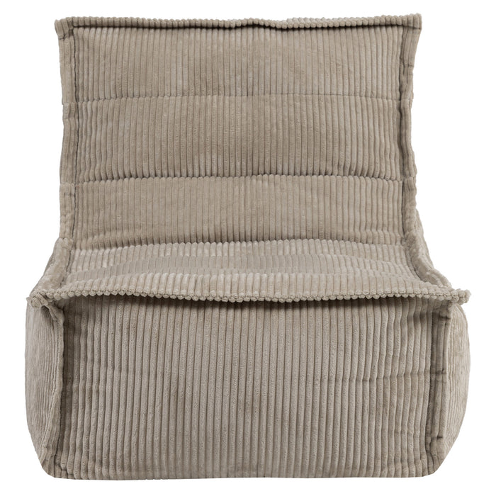 icon Dolce Lounge Zitzak - Ribfluweel - Beige