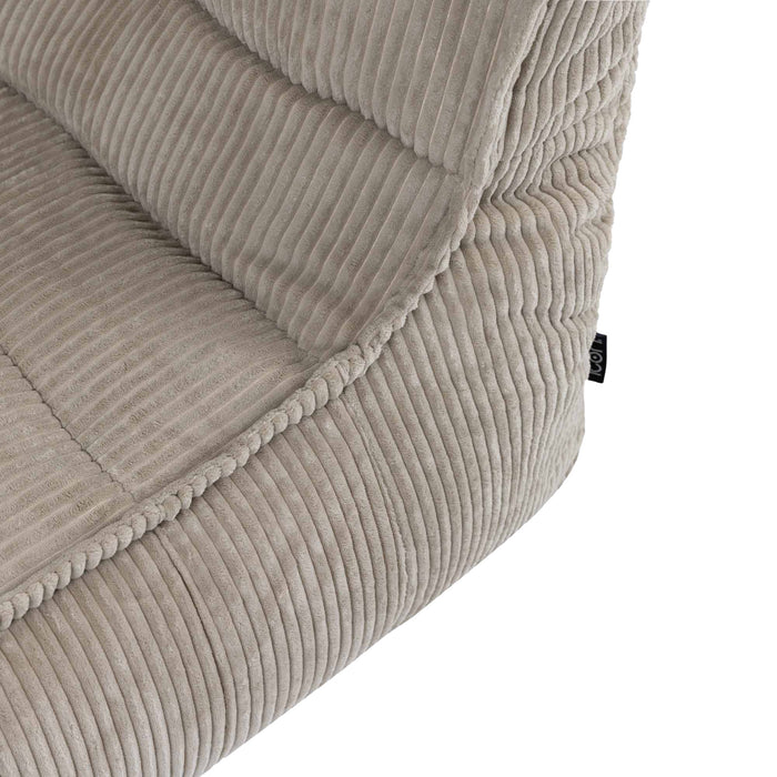 icon Dolce Lounge Zitzak - Ribfluweel - Beige