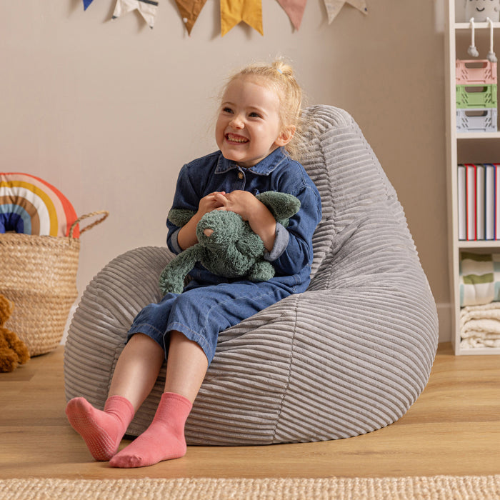 icon Dalton Kinderzitzak - Ribfluweel - Grijs