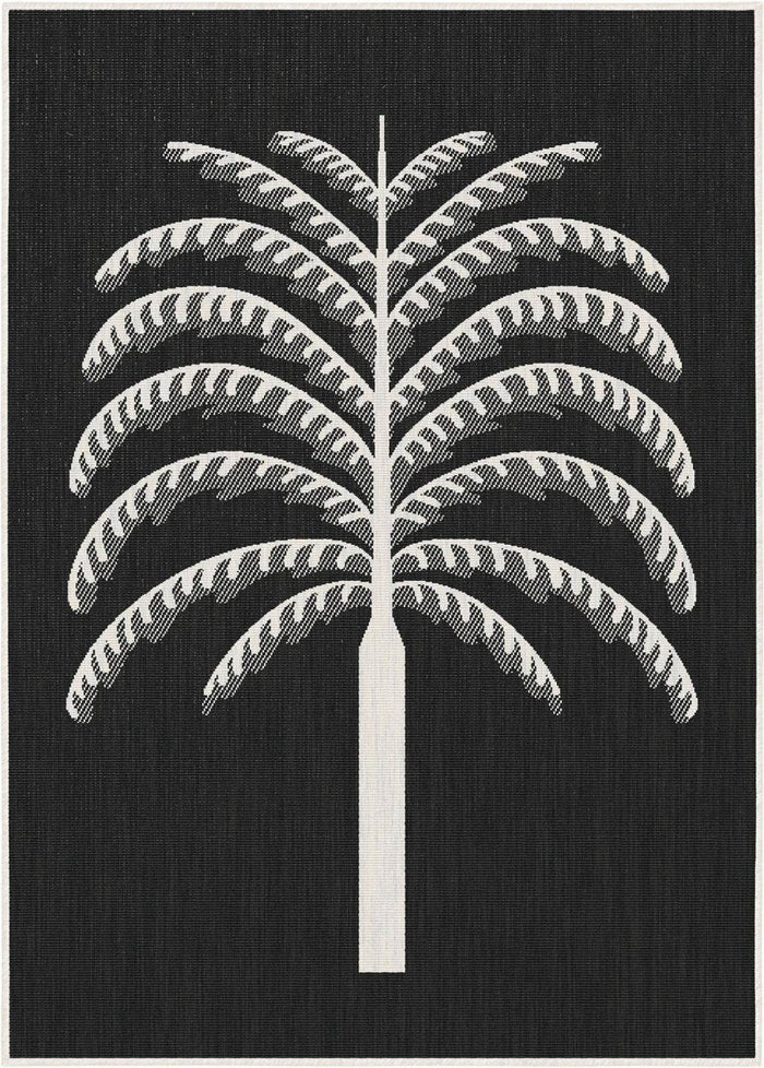 Buitenkleed Breeze zwart|wit - Interieur05 - 160 x 230 cm