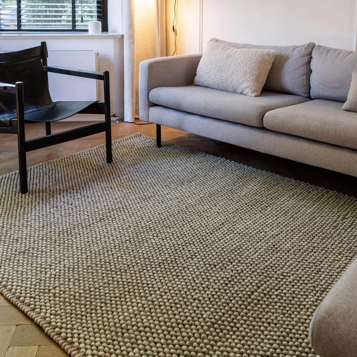 Interieur05 Wollen vloerkleed Lecco wit|beige - 160 x 230 cm