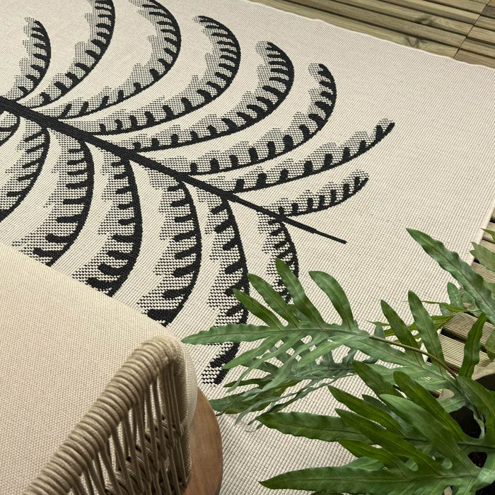 Buitenkleed Breeze zwart|wit - Interieur05 - 200 x 290 cm