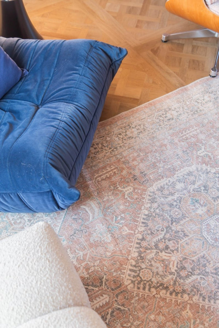 Interieur05 Vintage vloerkleed Ethel Bruin - 330 x 240 cm