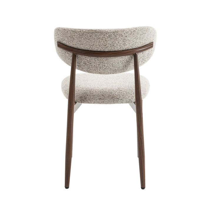 Celia Eetkamerstoelen Set van 2 - Bruin Walnoot Kleur